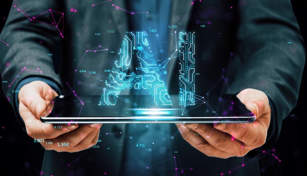 Predictive analytics dashboard displaying real-time business intelligence insights