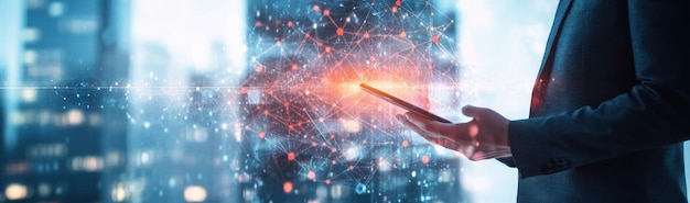 Advanced AI analytics dashboard displaying data processing and intelligent insights